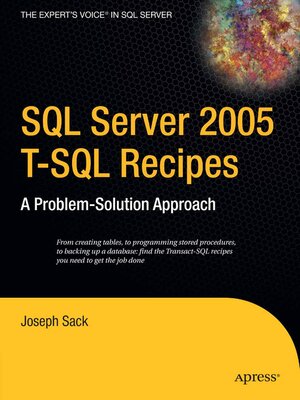 cover image of SQL Server 2005 T-SQL Recipes